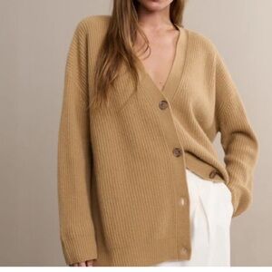 Jenni Kayne 100% Cashmere Cocoon Cardigan in Camel XXS! FREE SHIP!